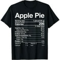 Apple Pie Nutrition Facts Label Costume Thanksgiving Gifts TShirtMen