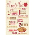 thumbnail image 1 of Apple Pie Recipe, Typography (9x12 Wall Art Print, Home Decor), 1 of 3