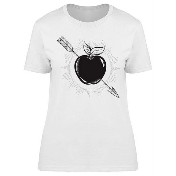 Apple Pierced With Arrow T-Shirt Women -Image by Shutterstock, Female Large
