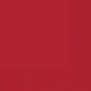 Apple Red Big Party Pack Beverage Napkins - 5" x 5", 100 Ct