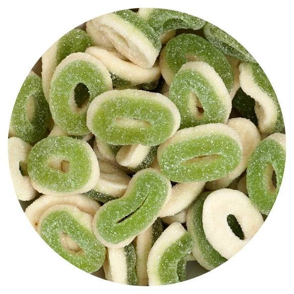 Apple Rings, 1 Pound Gummy Apple Rings Candy Bag, Apple Gummy Rings