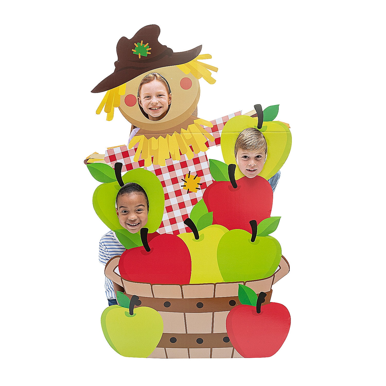 Apple And Scarecrow Photo Prop Life Size Cardboard Stand Up