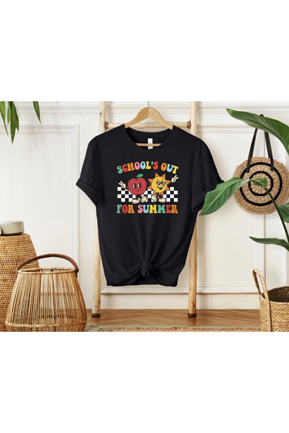 Apple School Break Out For Summer Hello Beach T-Shirt