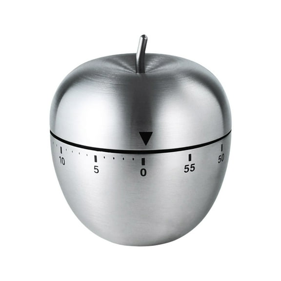 Apple Shape Manual Mechanical Kitchen Timer 60 Minute Countdown Cooking Timer With Alarm For Baking Sports And Study Use