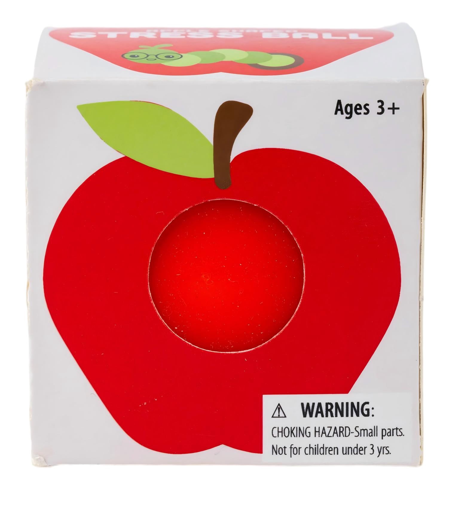 Apple Shape Stress Ball For Classroom And Office - Soft Squeeze Comfort