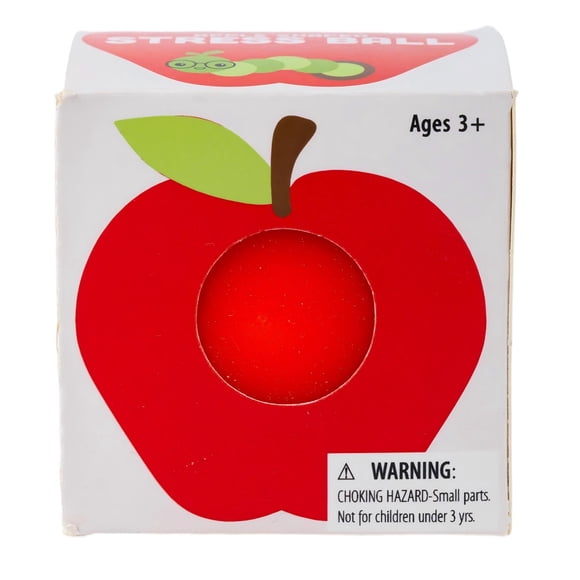 Apple Shape Stress Ball For Classroom And Office - Soft Squeeze Comfort