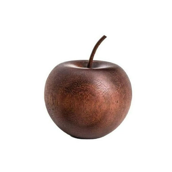 Apple Shaped Aromatherapy Diffuser Wood, Vintage Carved Wood Home Decor