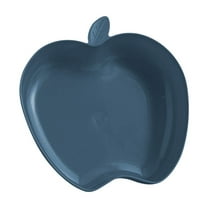 Apple-Shaped Plastic Plates - Unbreakable Dishwasher & Microwave Safe Dinnerware for Kids, Camping & Daily Use