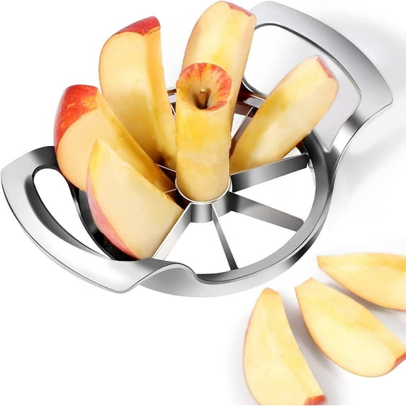 LIIGEMI Apple Slicer, 8-Slice Apple Slicer Corer,Easy to Use, Time-Saving, Stainless Steel Apple Corer, Sharp and Sturdy Apple Slicer and Corer