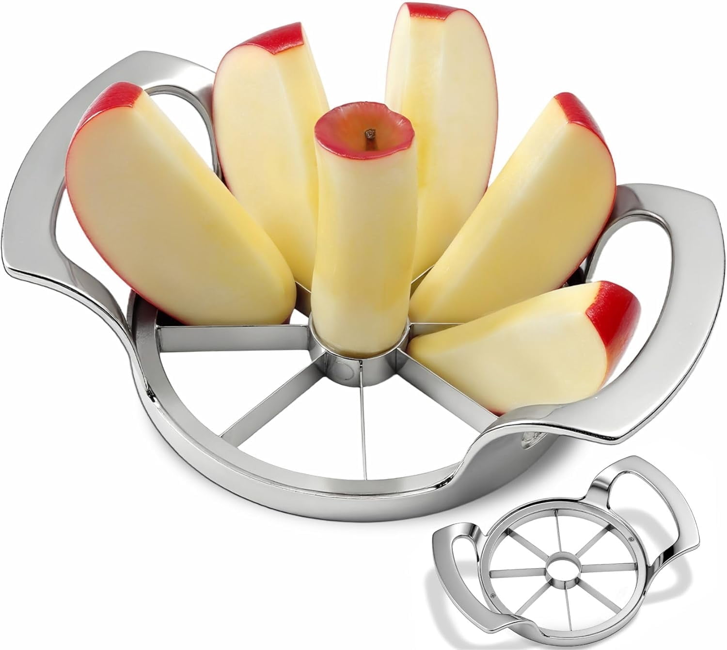 LIIGEMI Apple Slicer, 8 Blade Extra Large Apple Cutter & Corer ...