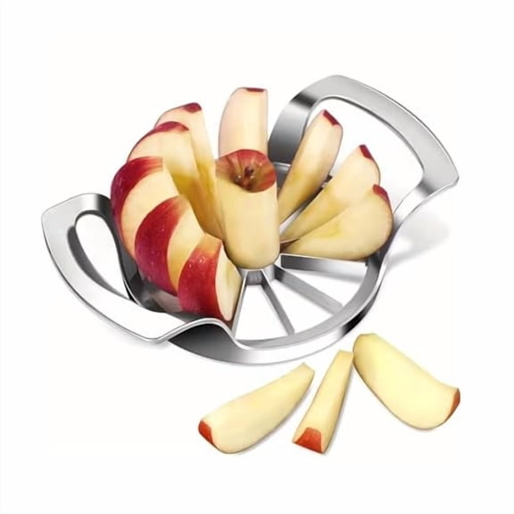 Apple Slicer and Corer 12-Blade Heavy Duty Stainless Steel Apple Cutter Slicer,Easy-to-Use Fruit for Pears and More,Dishwasher Safe,Send Goods from Local Warehouse