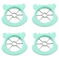 thumbnail image 1 of Apple Slicer Corer with 8-Sharp Stainless Steel Blades, Ergonomic Non-Slip Handle Fruit Cutter for Pears, Potatoes & Onions, Quick Healthy Snack Prep Tool, man-Safe Kitchen Gadget, , 4 Pc Apple Knife, 1 of 4