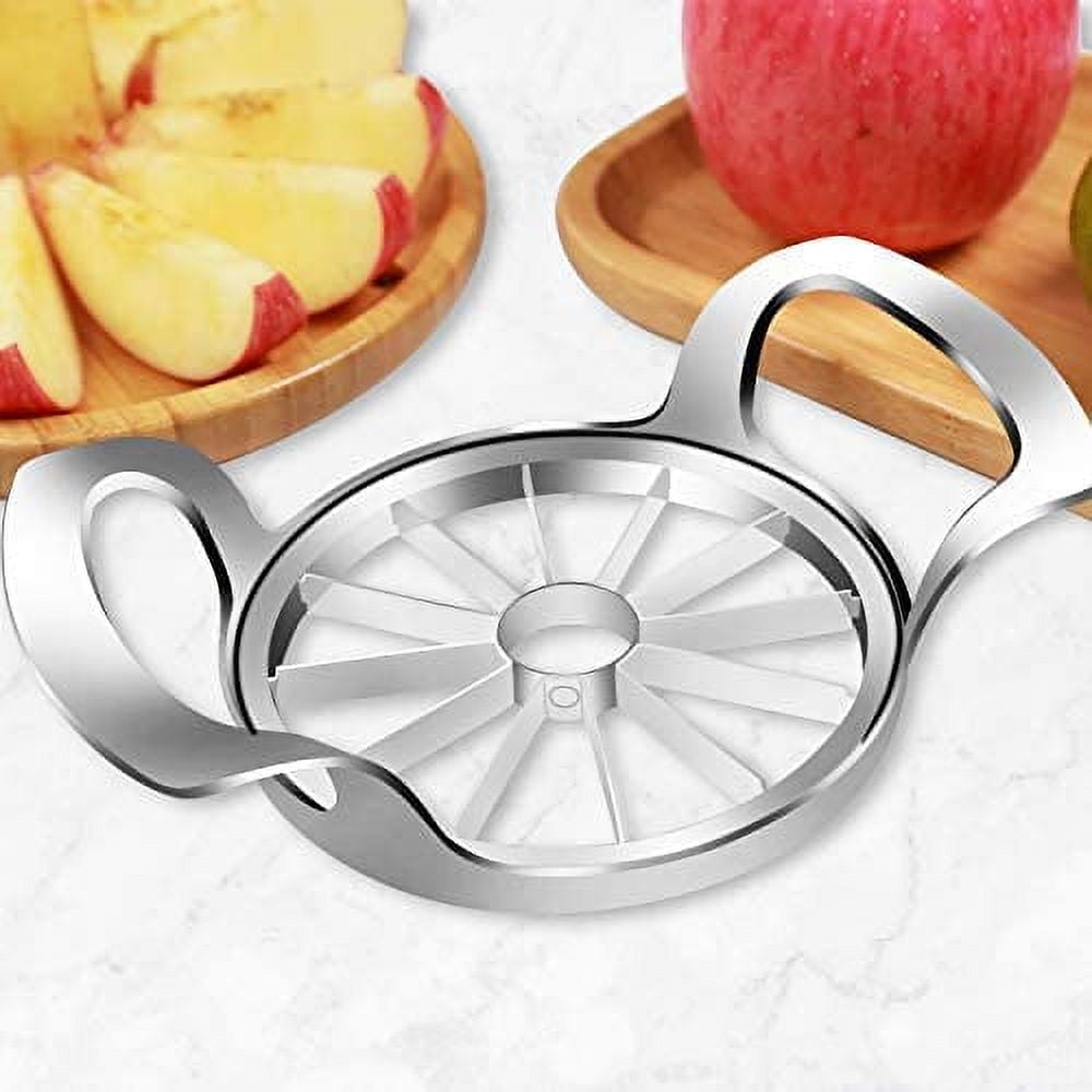 Apple Slicer Corer, Stainless Steel Apple Corer with 8 Sharp Blade, Fruit  Cutter Divider with Easy Grip Anti Slip Handle, Kitchen Tool for Apples