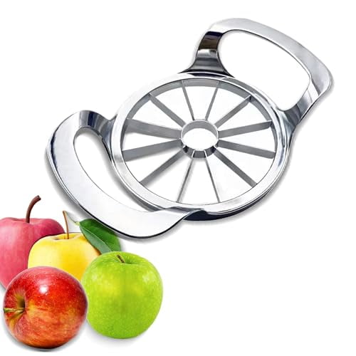 Apple Slicer and Corer – Extra Large 12-Blade,Stainless Steel Apple Cutter – Heavy Duty,Easy to Use Kitchen Tool