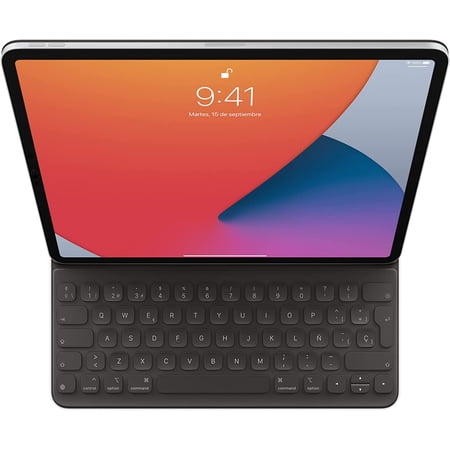 Apple Smart Keyboard Folio: iPad Keyboard case for iPad Pro 12.9-inch (3rd, 4th, 5th, 6th Generation), Two Viewing Angles, Front and Back Protection, Spanish - Black
