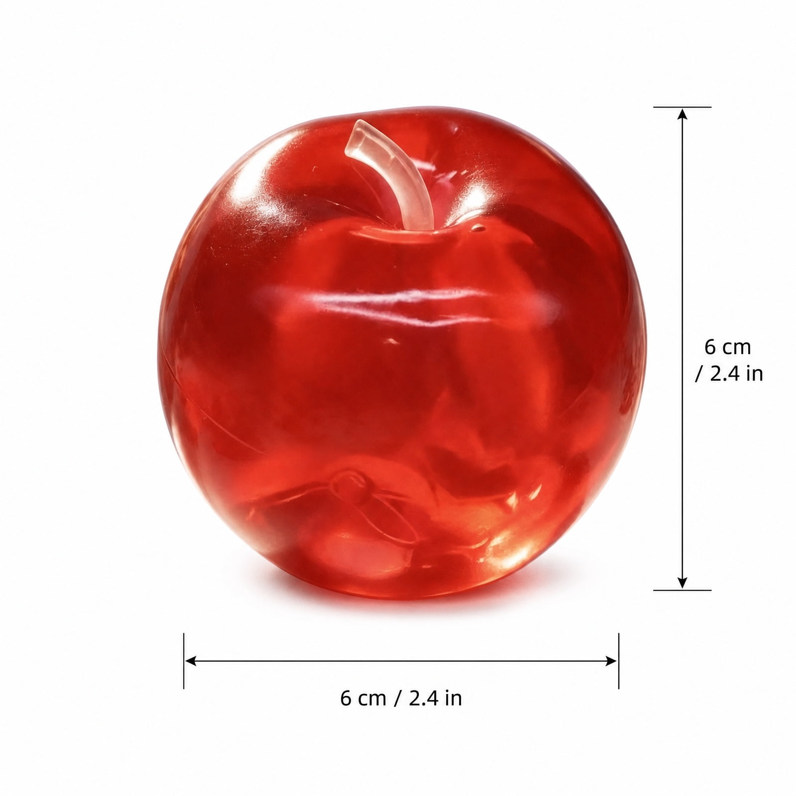 Apple Squashy,Clear Cute Fruit Stress Ball for Adults,Slow Rising Stress Relief,Stress Relief Toy,Soft Cute