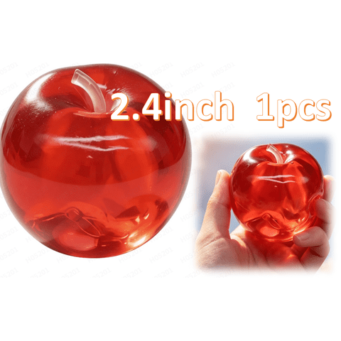 Apple Squashy, Slow Rising Stress Relief Toy Giant Jumbo Fruit Squeeze Fidget Cute Realistic Moldable Apples Shaped Squeezes Balls Relaxing Sensory Toy Soft Stress Squashy Birthday Gift