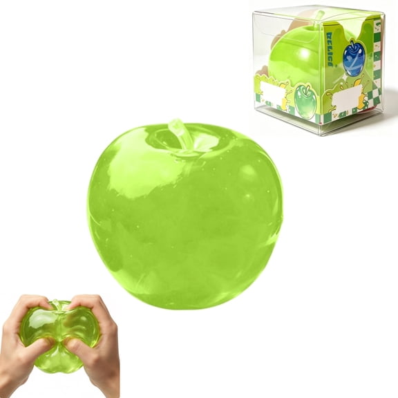 Apple Squishies, Fruit Squishies Giant Jumbo Realistic Moldable Slow Rise Relaxing Sensory Fidget Toy Squeezable Ball(Apple)