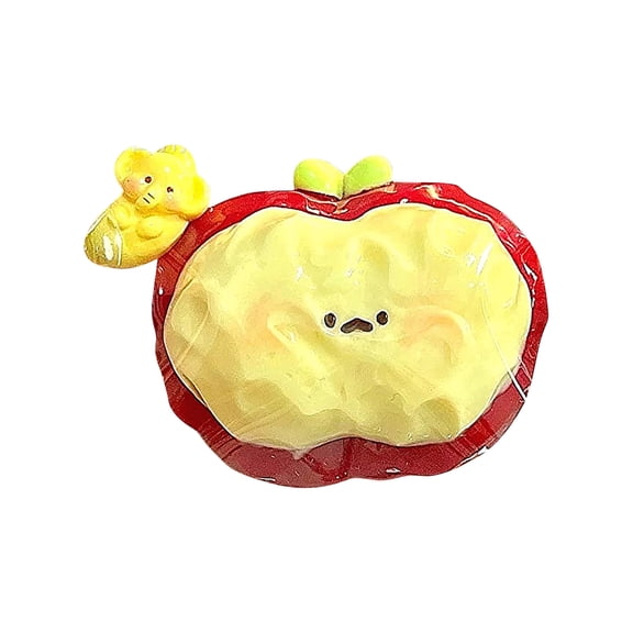 Apple Squishy, Cheap Squishies, Taba Squishies Apple Toast, Upgrade Kawaii Squeeze Toys Stress Relief Taba Squishies, Cute Mochi Sensory Toys Fidget Toys, Party Favors Classroom Birthday Gifts, Red