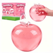 Apple Squishy,Pink Apple Squishies Stress - Realistic Slow Rising Fruit Fidget for Stress Relief & Anxiety Relaxation