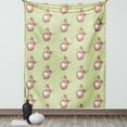 thumbnail image 1 of Apple Tapestry, Vintage Stalks with Leaves on Fruit with Retro Effect Healthy Choices Abstract, Wall Hanging for Bedroom Living Room Dorm Decor, 60W X 80L Inches, Brown Pale Green, by Ambesonne, 1 of 5