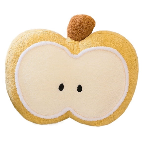 Apple Throw Pillow,Soft Plush Fruit Cushion,3D-Apple Shaped Plush Pillow for Bed Chair Sofa