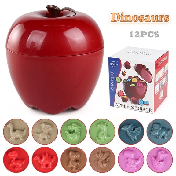 Apple Toys Montessori Shape Sorter Toys for Toddlers 1-3, Educational Learning Toy with Color Sorting and Fine Motor Skills, Easter Basket Stuffers Gift for Boys Girls,Dinosaurs