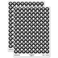 thumbnail image 1 of Apple Tree Fall Autumn 200+ Round Stickers - Black - Matte Finish - 0.50" Size, 1 of 3