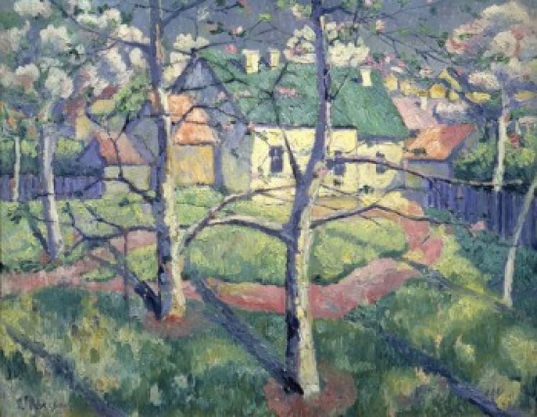 Apple Trees 1904 Kazimir Severinovic Malevich (1878-1935 Russian) Oil on Canvas Russian State Museum St Petersburg Canvas Art - Kazimir Severinovic Malevich (18 x 24)