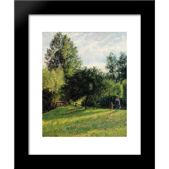 Apple Trees, Sunset, Eragny 20x24 Framed Art Print by Pissarro, Camille