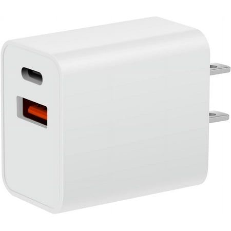 for Apple USB C Charger Block, Apple Watch Se Charger, 2023 Upgrade Dual Port Fast Charging Block Cube Box Brick Plug Adapter Compatible For Apple Watch SE Series 9 8 7 6, iPhone 15 Pro Max, White