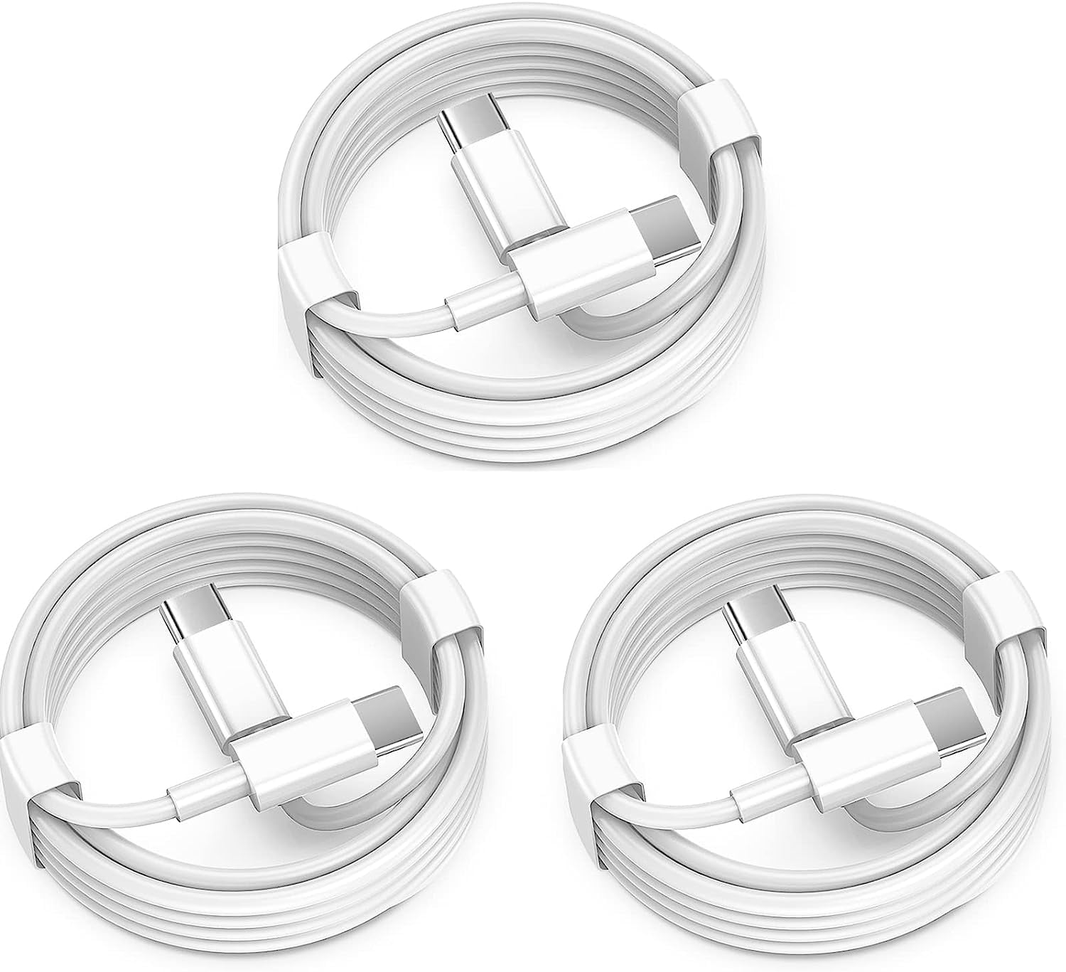 Apple USB C to USB C Charging Cable 10ft 60W 3Pack [Apple MFi Certified
