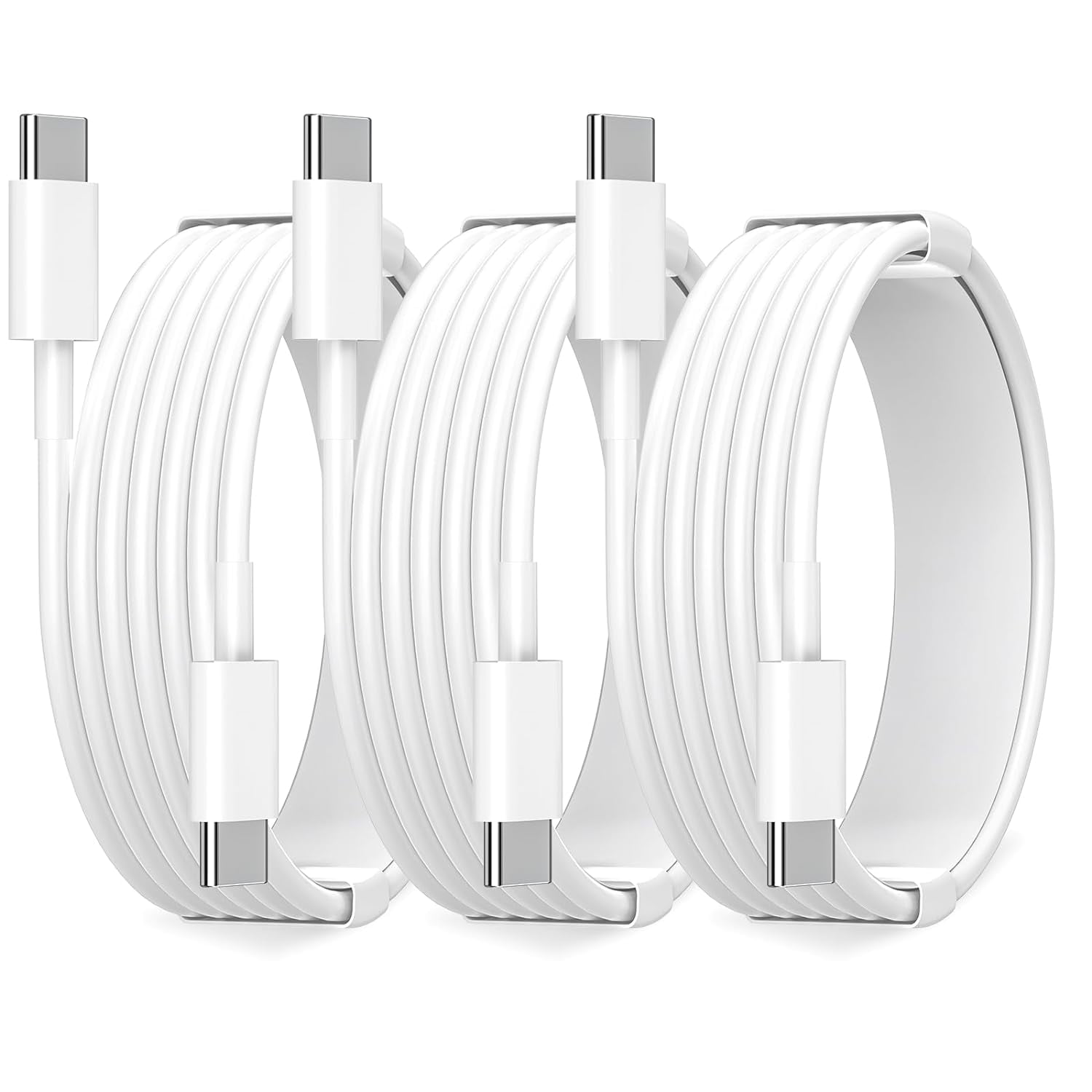 Apple USB C to USB C Charging Cable Long 6ft 60W 3Pack [Apple MFi