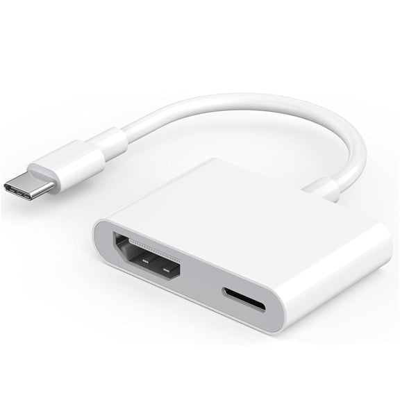 Apple USB-C to HDMI Adapter 8K@60Hz for iPhone 15 16 17 MacBook Pro Air iPad Pro, MFi Certified USB 3.1 Type C Digital AV HDMI 2.1 Cord Compatible with Samsung Galaxy S26/S25/S24/S23 and More