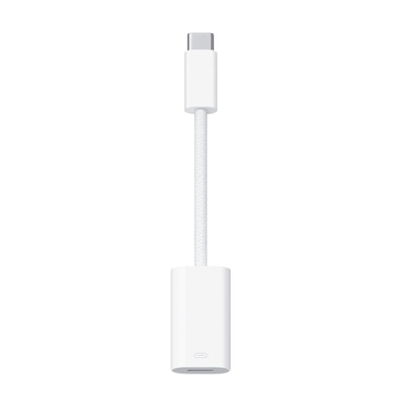 Open Box Apple MUQX3AM/A USB-C to Lightning Adapter, White