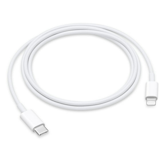 Apple USB-C to Lightning Cable (1m) Fast Charging iPhone Charger - Compatible with iPhone 14/13/12/11/X/XR/XS/8/7/6/5, iPad, Airpods and more