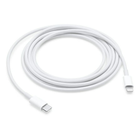 Apple - 2 m USB Type C-to-Lightning Charging Cable - White