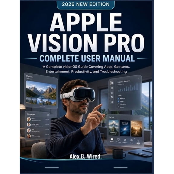 Apple Vision Pro Complete User Manual: A Complete visionOS Guide Covering Apps, Gestures, Entertainment, Productivity, a, (Paperback)