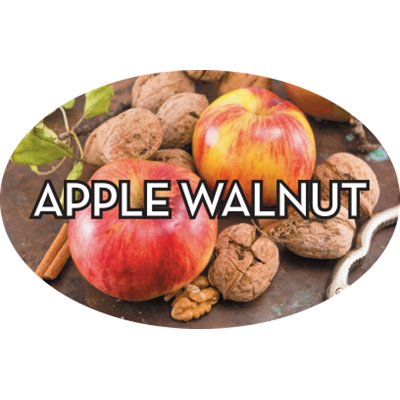 Apple Walnut Food Store Labels 1.25" x 2" 500 each per roll Great Quality Stickers Decals