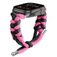 thumbnail image 1 of for Apple Watch 38/40/41/42mm(Series11 10) – Two-tone Woven Umbrella Rope Watch Band, Adjustable Breathable Slim Braided Wrist Strap for iWatch Series 11 10 9 8 7 6 5 4 3 2 1 SE321, A, 1 of 8