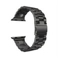 thumbnail image 1 of For Apple Watch 41 38 MM Replacement Band, SOATUTO Solid Stainless Steel Link Bracelet Replacement Band Strap with Durable Folding Clasp for Apple Watch Series 8 7 41mm 6 5 4 3 2 1 SE 38 40MM - Black, 1 of 6
