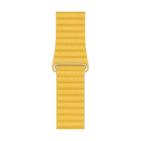 Leather Loop Apple watch Band - 44mm- Med - lemon