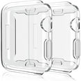 thumbnail image 1 of for Apple Watch 45mm Case iWatch Screen Protector TPU All-Around Protective Case Clear Ultra-Thin Cover for Apple Watch Series 7 2 Pack Case for 45mm Apple Watch case Clear, 1 of 5