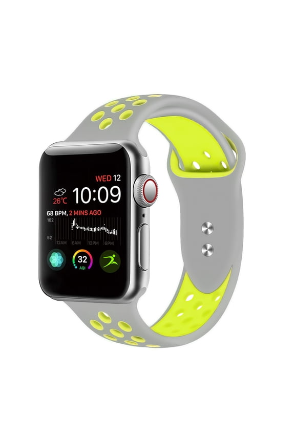 Apple Watch Band 38MM 40MM 42MM 44MM, Silicone Sport Bands, Breathable Silicone Replacement Watch Strap for Apple Watch Series 1, 2, 3, 4, 5 S/M & M/L (19-Colors)