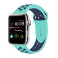 thumbnail image 1 of Apple Watch Band 38MM 40MM 42MM 44MM, Silicone Sport Bands, Breathable Silicone Replacement Watch Strap for Apple Watch Series 1, 2, 3, 4, 5 S/M & M/L (19-Colors), 1 of 7