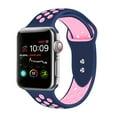 thumbnail image 1 of Apple Watch Band 38MM 40MM 42MM 44MM, Silicone Sport Bands, Breathable Silicone Replacement Watch Strap for Apple Watch Series 1, 2, 3, 4, 5 S/M & M/L (19-Colors), 1 of 7