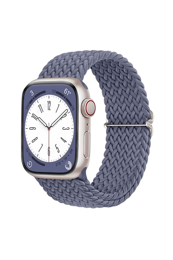 Apple Watch Band 38mm 40mm 41mm 42mm 44mm 45mm 49mm for Women Men ,Braided Stretchy Adjustable Straps Compatible iWatch Bands for Series 9 8 SE 7 6 5 4 3 Ultra 2 1
