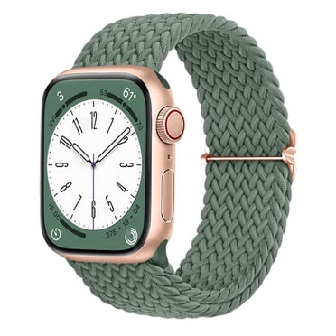 Apple Watch Band 38mm 40mm 41mm 42mm 44mm 45mm 49mm for Women Men ,Braided Stretchy Adjustable Straps Compatible iWatch Bands for Series 9 8 SE 7 6 5 4 3 Ultra 2 1