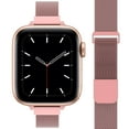 thumbnail image 1 of Apple Watch Band 38mm 40mm 41mm for Women, Slim & Thin Milanese Loop -Rose Pink, 1 of 7