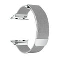 thumbnail image 1 of Apple Watch Band 38mm, Stainless Steel Mesh Milanese Loop with Adjustable Magnetic Closure with Clear Hard Case for Apple Watch Series 3 2 1 (38mm Silver), 1 of 3